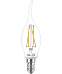 PHILIPS LED-lamp E14/3,4W BA35 WarmGlow Helder