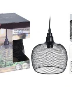 Hanglamp Draad Zwart Ø 18 Cm H 19 Cm