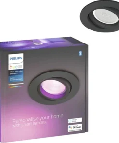 PHILIPS Hue White And Color Ambiance LED Inbouwspot Centura Ø 90 Mm Zwart