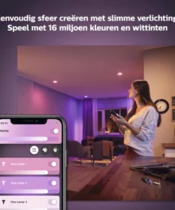 PHILIPS Hue White And Color Ambiance LED Inbouwspot Centura Ø 90 Mm Zwart -Binnenverlichting Verkoopwinkel DV 8 10498115 02 4c NL 20211006144754