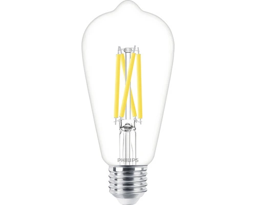 PHILIPS LED-lamp E27/5,9W ST64 WarmGlow Helder 1 PHILIPS LED-lamp E27/5,9W ST64 WarmGlow Helder