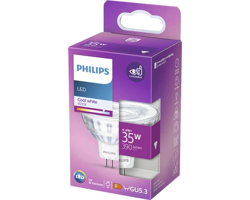 PHILIPS LED-lamp GU5.3/4,4W Reflectorvorm Koelwit 2 PHILIPS LED-lamp GU5.3/4,4W Reflectorvorm Koelwit - Afbeelding 2