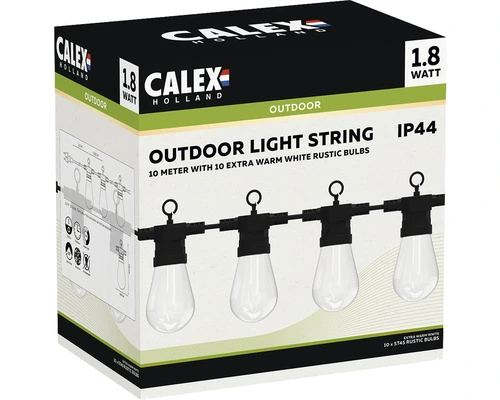 CALEX LED Lichtsnoer 10-lichts Warmwit, 10 Meter 1 CALEX LED Lichtsnoer 10-lichts Warmwit, 10 Meter