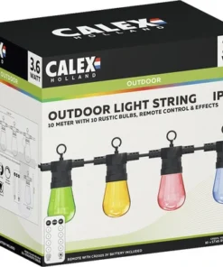 CALEX LED Lichtsnoer 10-lichts RGB, 10 Meter