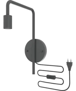 CALEX Wandlamp U-Line Zwart