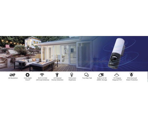 EZVIZ Outdoor Wandlampcamera LC3 7 EZVIZ Outdoor Wandlampcamera LC3 - Afbeelding 7