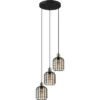 EGLO Hanglamp Chisle 3-lichts Zwart-brons