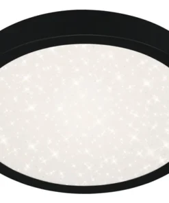 BRILONER LED Plafonniere Runa Met Sterrendecor Ø 30 Cm Zwart -Binnenverlichting Verkoopwinkel DV 8 10533491 02 4c DE 20220208051755