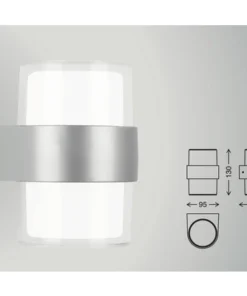 TELEFUNKEN LED Buitenwandlamp Cludu Zilver -Binnenverlichting Verkoopwinkel DV 8 10533494 02 4c DE 20220209052106