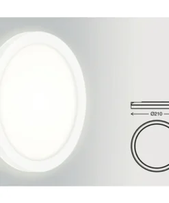 BRILONER LED Buitenlamp Frankfurt Met Backlight Ø 21 Cm Wit -Binnenverlichting Verkoopwinkel DV 8 10533495 02 4c DE 20220208224207