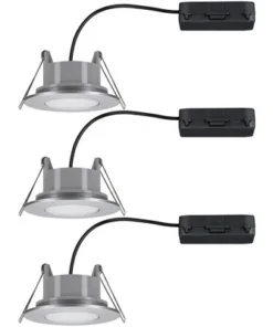 PAULMANN LED Inbouwspot Set Calla Ø 90 Mm Instelbaar Wit Chroom Mat, 3 Stuks -Binnenverlichting Verkoopwinkel DV 8 10534665 06 4c SK 20220205214659