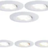 PAULMANN LED Inbouwspot Set Calla Ø 90 Mm Instelbaar Wit Wit, 3 Stuks