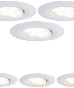 PAULMANN LED Inbouwspot Set Calla Ø 90 Mm Instelbaar Wit Wit, 3 Stuks