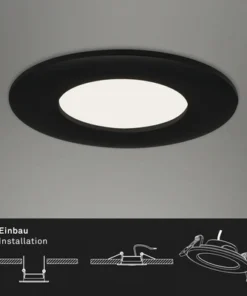 BRILONER LED Inbouwspot Set 7113 Ø 85 Mm Zwart, 3 Stuks -Binnenverlichting Verkoopwinkel DV 8 10537451 01 4c NL 20220211111752