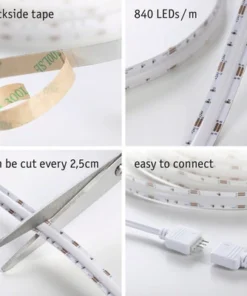 PAULMANN SimpLED LED-stripset Full-Line COB RGB 150 Cm Wit Gecoat 12 PAULMANN SimpLED LED-stripset Full-Line COB RGB 150 Cm Wit Gecoat -Binnenverlichting Verkoopwinkel DV 8 10538136 02 4c AT 20220216142154