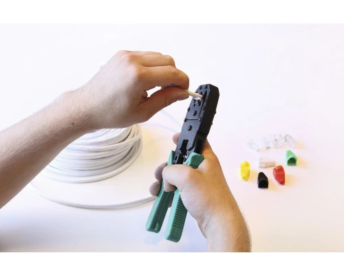 Q-LINK Montagetang RJ9-RJ11-RJ45 Zwart/groen 6 Q-LINK Montagetang RJ9-RJ11-RJ45 Zwart/groen - Afbeelding 6