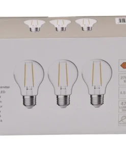 LED Lamp E27/4,5W A60 Warmwit Helder, 3 Stuks -Binnenverlichting Verkoopwinkel DV 8 10548772 04 4c DE 20221223101655