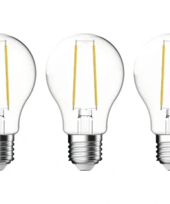 LED Lamp E27/4,5W A60 Warmwit Helder, 3 Stuks