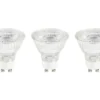 LED Lamp GU10/4,9W PAR16 Warmwit Helder, 3 Stuks