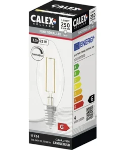 CALEX LED Lamp E14/3,5W B35 Warmwit Helder