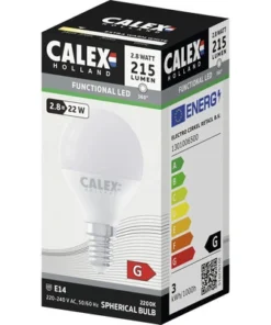 CALEX LED Lamp E14/2,8W G45 Warmwit Mat