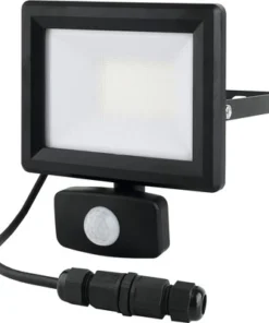 MasterPlug LUCECO LED Schijnwerper Met Sensor 20W Zwart