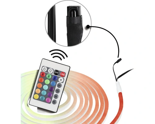 PAULMANN SimpLED Outdoor LED-stripset RGBW 500 Cm Wit Gecoat 2 PAULMANN SimpLED Outdoor LED-stripset RGBW 500 Cm Wit Gecoat - Afbeelding 2