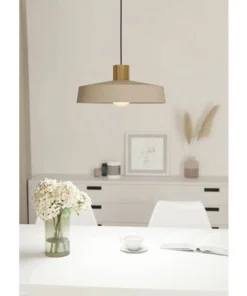 EGLO Hanglamp Valdiola Zandkleur-geborsteld Messing -Binnenverlichting Verkoopwinkel DV 8 10577700 05 4c RO 20220629171752