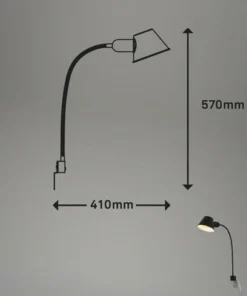 BRILONER Wandlamp Brello Met Montageplaat Zwart Mat -Binnenverlichting Verkoopwinkel DV 8 10579801 01 4c DE 20220715171754