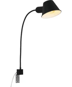 BRILONER Wandlamp Brello Met Montageplaat Zwart Mat