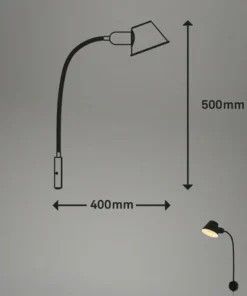 BRILONER Wandlamp Brello Zwart Mat -Binnenverlichting Verkoopwinkel DV 8 10579809 01 4c DE 20220715171754