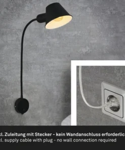 BRILONER Wandlamp Brello Zwart Mat -Binnenverlichting Verkoopwinkel DV 8 10579809 02 4c DE 20220715171754