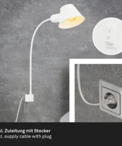 BRILONER Wandlamp Brello Met Montageplaat Wit Mat -Binnenverlichting Verkoopwinkel DV 8 10579814 05 4c DE 20220715174656