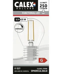 CALEX LED Lamp E27/3,5W P45 Warmwit Helder