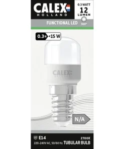 CALEX LED Schakelbordlamp E14/0,3W T22 Warmwit Mat