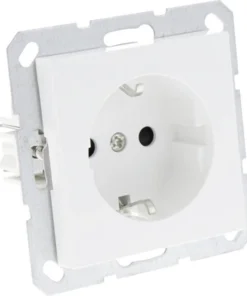 Q-LINK F-Line Inbouw Wandcontactdoos 1-voudig RA Polarwit