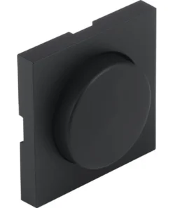 Q-LINK F-Line Centraalplaat Dimmerknop Zwart