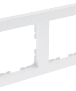 Q-LINK F-Line Afdekraam 2-voudig Polarwit