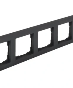 Q-LINK F-Line Afdekraam 5-voudig Zwart