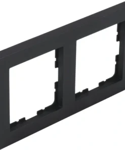 Q-LINK F-Line Afdekraam 2-voudig Zwart