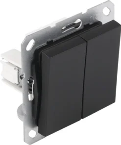 Q-LINK F-Line Inbouwelement Serieschakelaar Zwart