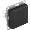 Q-LINK F-Line Inbouw Wandcontactdoos Met Klep 1-voudig RA Zwart