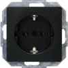 KOPP Paris Inbouw Wandcontactdoos 1-voudig RA Mat Zwart