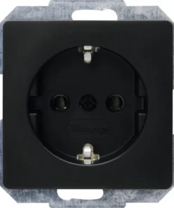 KOPP Paris Inbouw Wandcontactdoos 1-voudig RA Mat Zwart