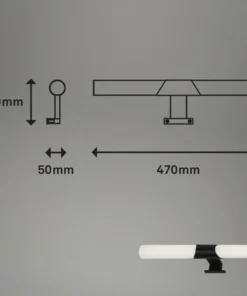 BRILONER LED Spiegellamp Klak Horizontaal 47 Cm Zwart -Binnenverlichting Verkoopwinkel DV 8 10591677 03 4c NL 20220819144754