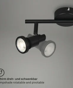 BRILONER LED Opbouwspot Flamo 2-lichts Zwart -Binnenverlichting Verkoopwinkel DV 8 10591678 02 4c NL 20220819144653