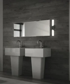 BRILONER LED Spiegellamp Klak Verticaal 32 Cm Zwart