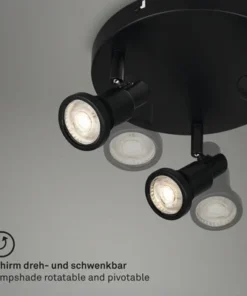 BRILONER LED Opbouwspot Flamo 3-lichts Zwart -Binnenverlichting Verkoopwinkel DV 8 10591722 02 4c NL 20220819151659