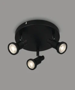 BRILONER LED Opbouwspot Flamo 3-lichts Zwart -Binnenverlichting Verkoopwinkel DV 8 10591722 05 4c NL 20220819151659
