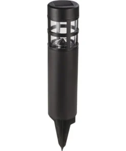 LED Solar Buitenlamp Op Spies 39,5 Cm Zwart